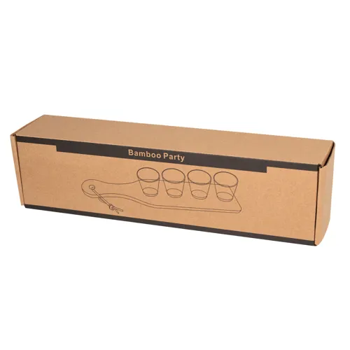 BAMBOO PARTY - kínáló tálca shot-poharakkal