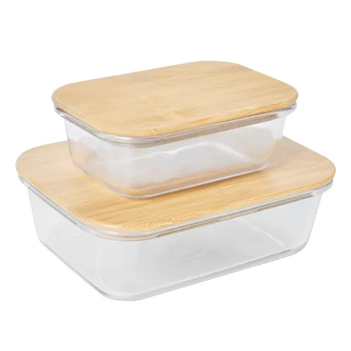 ROSILI M - ételtároló doboz, bambusz fedéllel: kapacitása kb. 350 ml