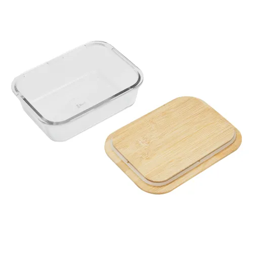 ROSILI L - ételtároló doboz, bambusz fedéllel: kapacitása kb. 1060 ml