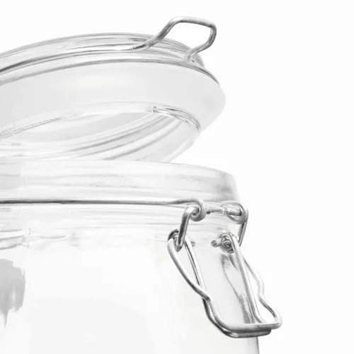 CLICKY M - üveg tárolóedény hintafedéllel, kapacitása kb. 500 ml