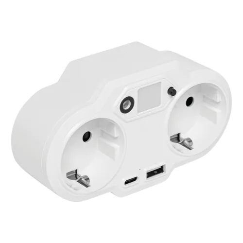 ENDLESS POWER NIGHT - USB-s hálózati töltő adapter éjszakai fénnyel