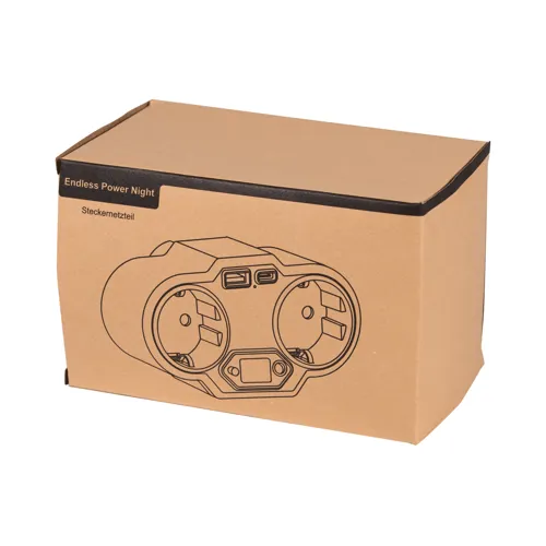 ENDLESS POWER NIGHT - USB-s hálózati töltő adapter éjszakai fénnyel