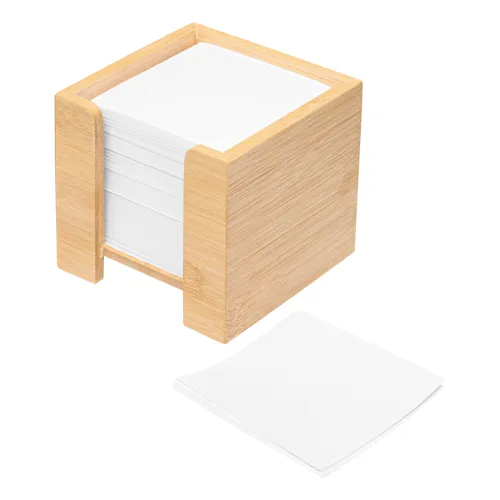 NEVER FORGET BAMBOO - kocka alakú jegyzettömb
