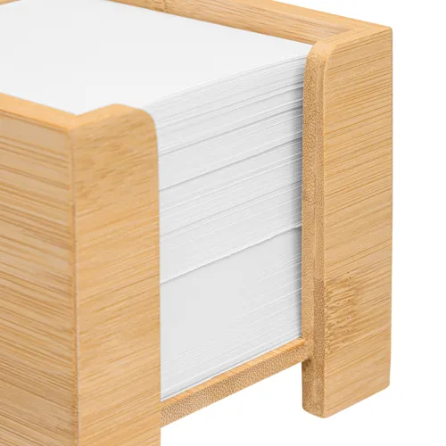 NEVER FORGET BAMBOO - kocka alakú jegyzettömb