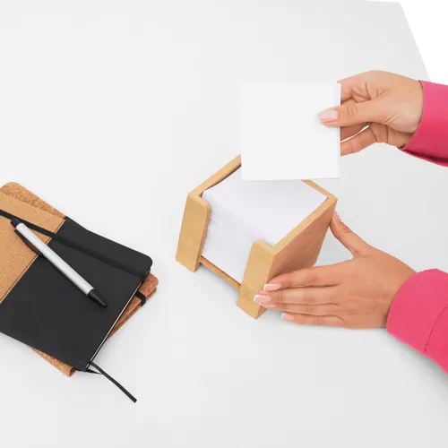 NEVER FORGET BAMBOO - kocka alakú jegyzettömb