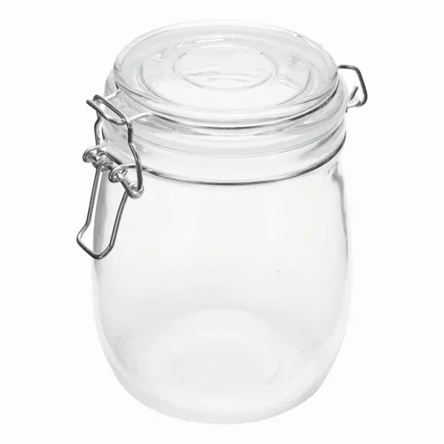 CLICKY L - üveg tárolóedény hintafedéllel, kapacitása kb. 750 ml  
