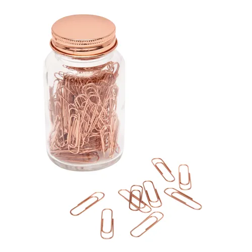 COPPER CLIP - gemkapcsok üvegben  