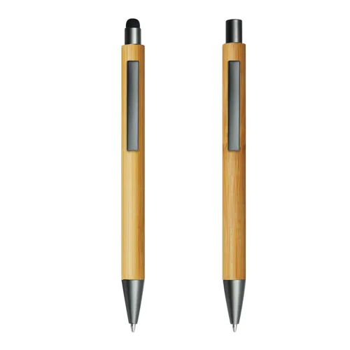 DOUBLE BAMBOO REVISED - írókészlet, toll szett  