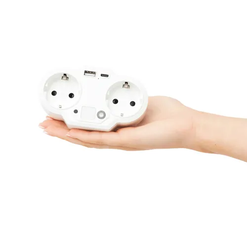 ENDLESS POWER NIGHT - USB-s hálózati töltő adapter éjszakai fénnyel  