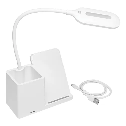 LIGHT & CHARGE - asztali lámpa töltőállomással  