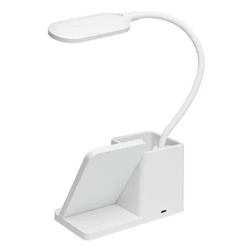 LIGHT & CHARGE - asztali lámpa töltőállomással  