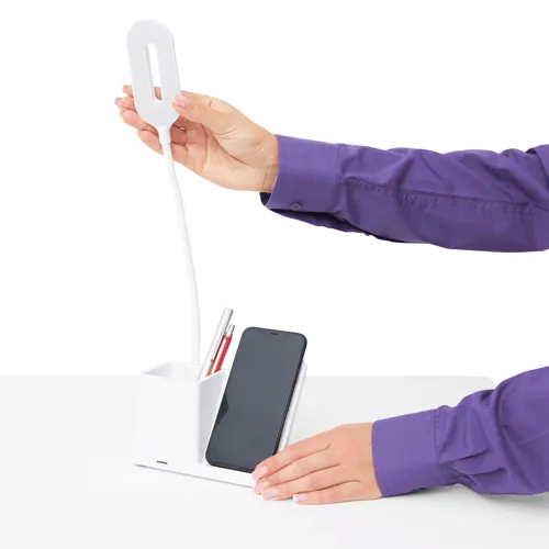 LIGHT & CHARGE - asztali lámpa töltőállomással  