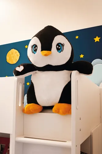 SKIPPER - nagy plüss pingvin  