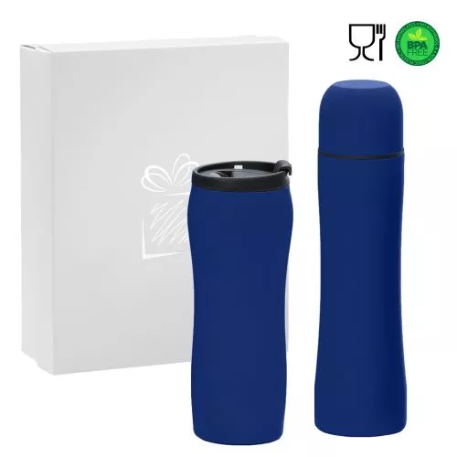 KÉSZLET: HŐBORGA és THERMOS  Kék 