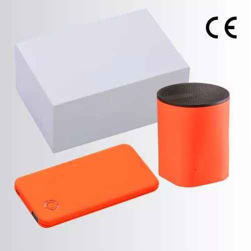 ZENE-KÉSZLET: BLUETOOTH HANGSZÓRÓ ÉS ÁRAMBANK RAY 4000 mAh  Narancssárga 