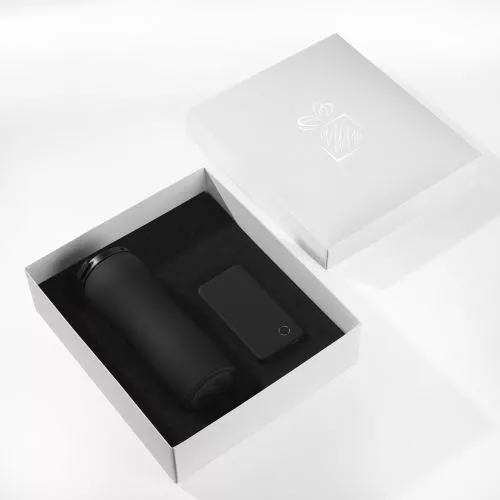 AUTÓKÉSZLET: HŐKÖRÖS 450 ML & RAY POWER BANK 4000 mAh  Fekete 