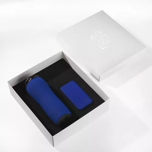 AUTÓKÉSZLET: HŐKÖRÖS 450 ML & RAY POWER BANK 4000 mAh  Kék 