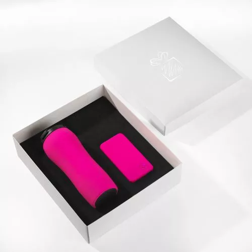 AUTÓKÉSZLET: HŐKÖRÖS 450 ML & RAY POWER BANK 4000 mAh  Rózsaszín 