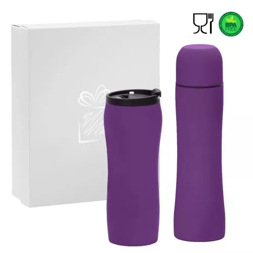 KÉSZLET: HŐBORGA és THERMOS  Lila 