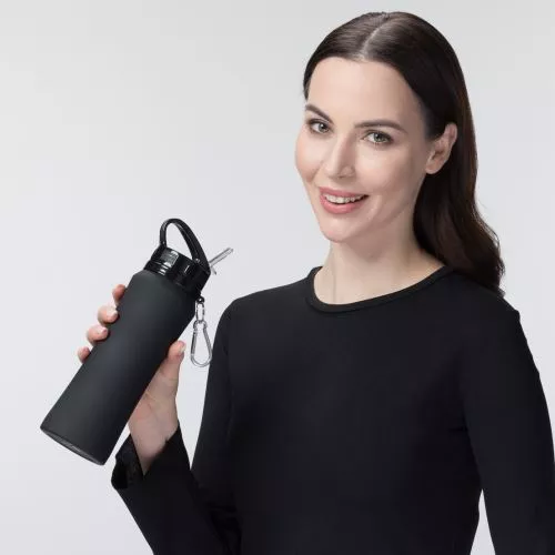 Vizespalack és termikus bögrekészlet gyári csomagolásban  Fekete 