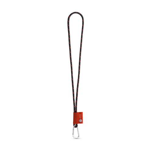 SET Lanyard NAUTIC Long (Ø 5 mm) 55 mm-es D-alakú karabinerrel Fekete Piros 