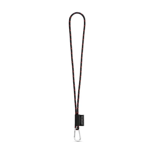 SET Lanyard NAUTIC Long (Ø 5 mm) 55 mm-es D-alakú karabinerrel Fekete Piros 