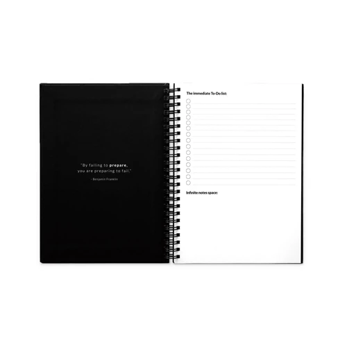 STARTER KIT INFINITE PLANNER A5. A készlet tartalmaz egy „végtelen naplót”, tisztító készletet, markert és markertartót