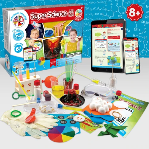 6 in 1 Super Science Kit I. Oktatási játék gyerekeknek Vegyes színek 