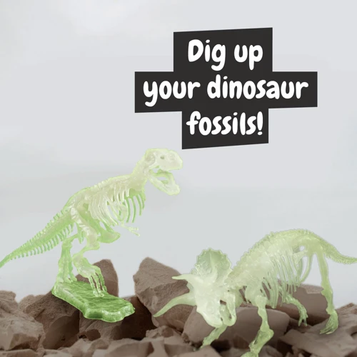 2 in 1 Fossil Excavation Kit I. Oktatási játék gyerekeknek Vegyes színek 