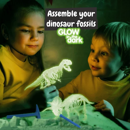 2 in 1 Fossil Excavation Kit I. Oktatási játék gyerekeknek Vegyes színek 