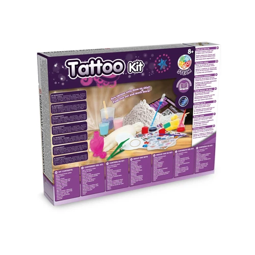 Tattoo Factory Kit I. Oktatási játék gyerekeknek Vegyes színek 