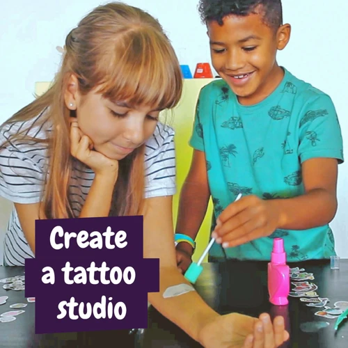 Tattoo Factory Kit I. Oktatási játék gyerekeknek Vegyes színek 