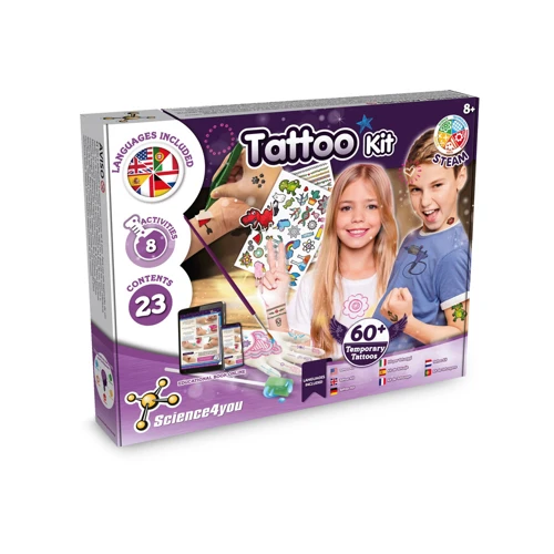 Tattoo Factory Kit I. Oktatási játék gyerekeknek Vegyes színek 