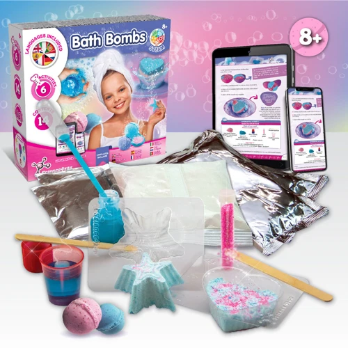 Bath Bombs Kit I. Oktatási játék gyerekeknek Vegyes színek 