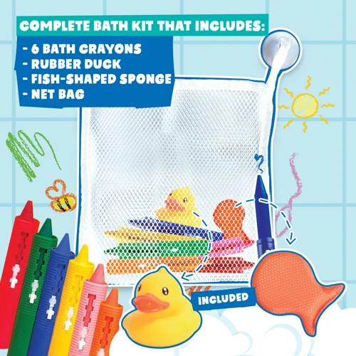 BATH CRAYONS. Oktatási játékok gyerekeknek Vegyes színek 