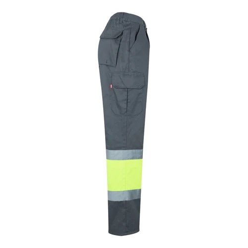 VL POSEIDON. Kétszínű, többzsebes bordázott szövet nadrág (210g/m²), pamutból (20%) és poliészterből (80%)