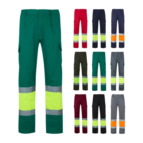 VL POSEIDON LARGE. Kétszínű, többzsebes bordázott szövet nadrág (210g/m²), pamut (20%) és poliészter (80%)
