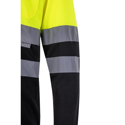 VL VULCAN LARGE. Kétszínű, bird-eye pólóing (160g/m²) hosszú ujjal, poliészterből (100%)