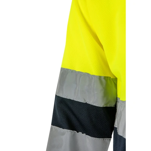 VL VULCAN LARGE. Kétszínű, bird-eye pólóing (160g/m²) hosszú ujjal, poliészterből (100%)