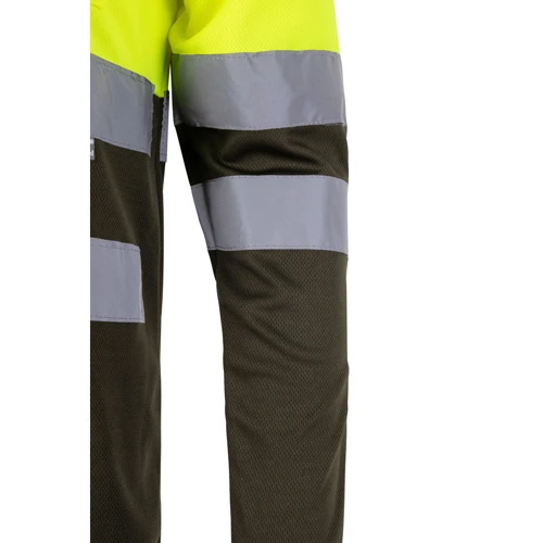 VL VULCAN LARGE. Kétszínű, bird-eye pólóing (160g/m²) hosszú ujjal, poliészterből (100%)