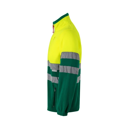 VL EROS. Kétszínű gyapjú kabát (280g/m²), poliészterből (100%) Fekete Sárga 