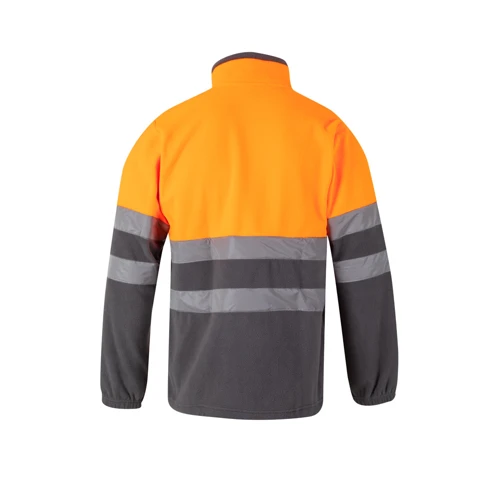 VL EROS. Kétszínű gyapjú kabát (280g/m²), poliészterből (100%) Fekete Sárga 