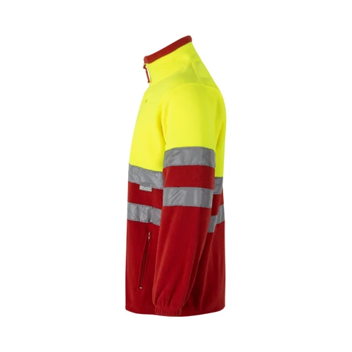 VL EROS LARGE. Kéttónusú gyapjú dzseki (280g/m²), poliészterből (100%) Szürke Narancssárga 