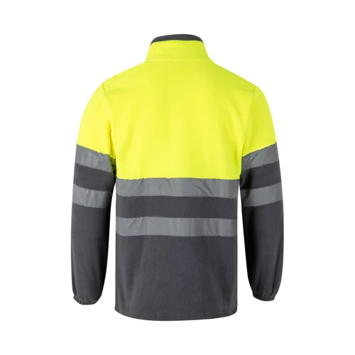 VL EROS LARGE. Kéttónusú gyapjú dzseki (280g/m²), poliészterből (100%) Szürke Narancssárga 