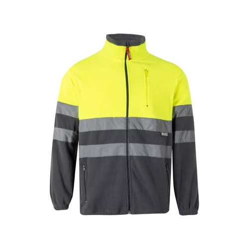 VL EROS LARGE. Kéttónusú gyapjú dzseki (280g/m²), poliészterből (100%) Szürke Narancssárga 