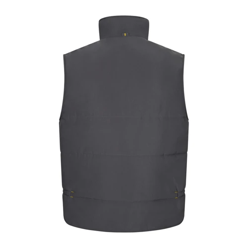 VL NERGAL. Kétszínű, többzsebes, párnázott mellény (120g/m²), poliészterből (100%)