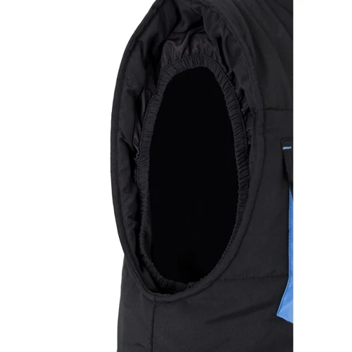 VL NERGAL. Kétszínű, többzsebes, párnázott mellény (120g/m²), poliészterből (100%)