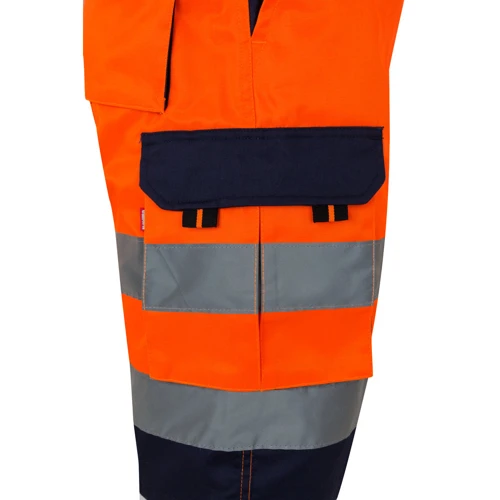VL HADES. Kétszínű, többzsebes bermuda rövidnadrág (210g/m²), pamut (20%) és poliészter (80%)
