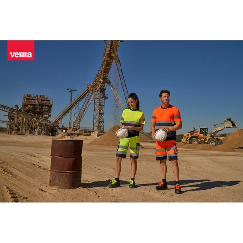 VL HADES. Kétszínű, többzsebes bermuda rövidnadrág (210g/m²), pamut (20%) és poliészter (80%)
