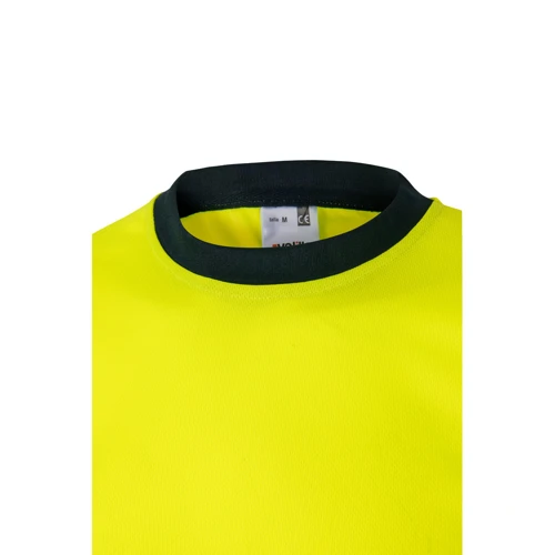 VL BRAHMA. Kétszínű bird-eye technikai póló (140g/m²), poliészterből (100%)